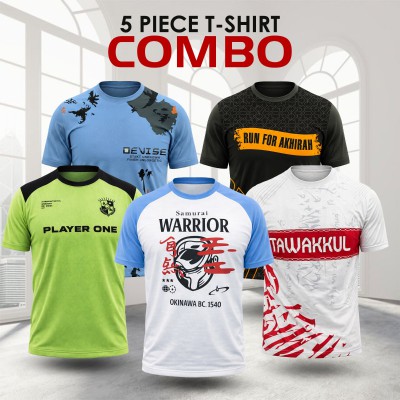 Stylish Sports T-Shirt – 5pcs Offer