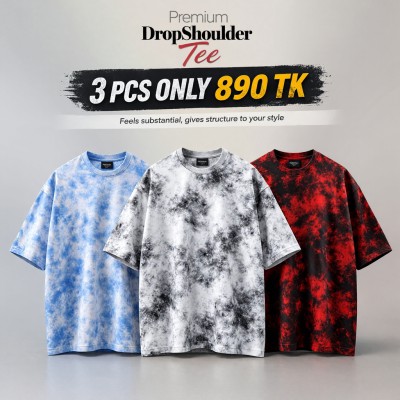Premium Drop Shoulder 3-Piece Combo